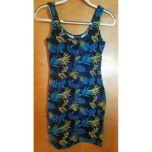 Wet Seal Blue & Green Tropical Tank Dress - NWT